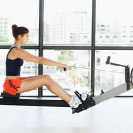 Rowing machines offer a great workout after surgery for weight loss